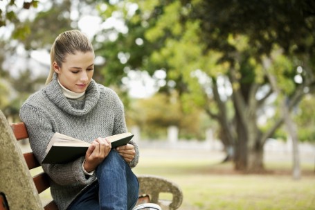 Woman Reading in the Park