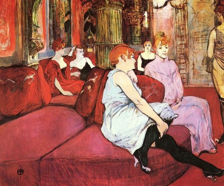 Au Salon de la rue des Moulins. Touluse-Lautrec, 1894